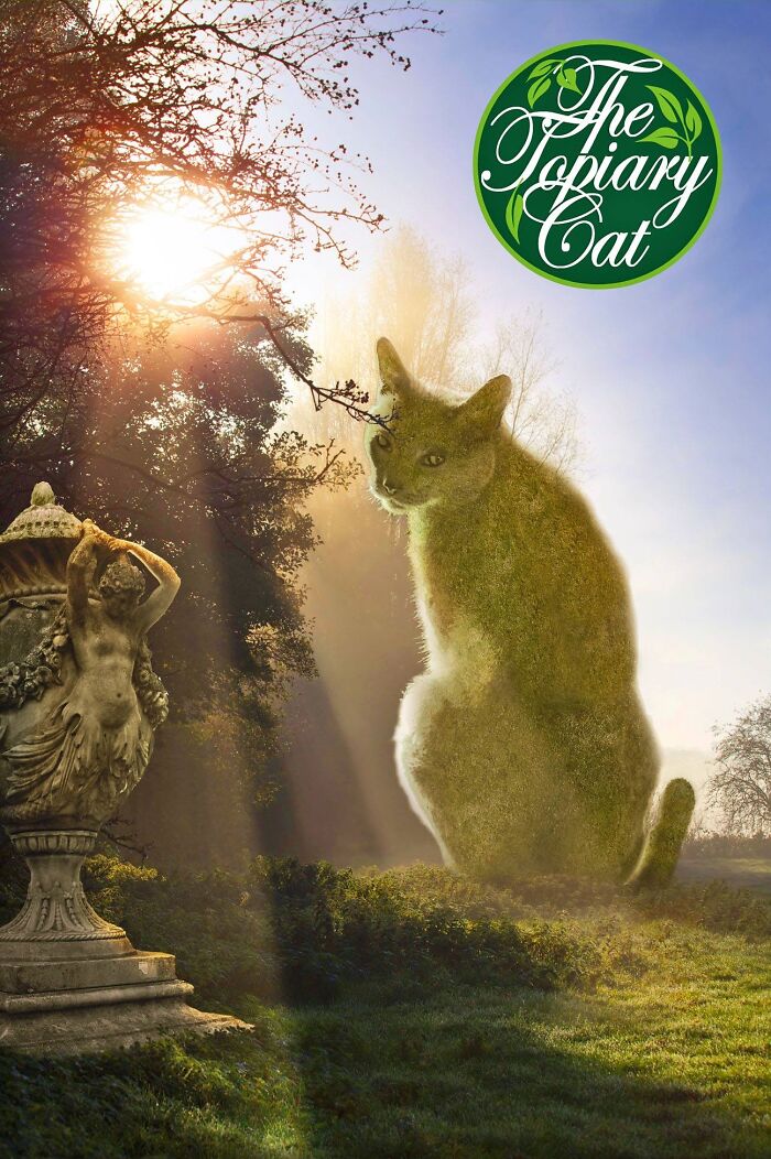 This 75-Year-Old Artist Creates Edits Of Bushes In Honor Of His Deceased Cat