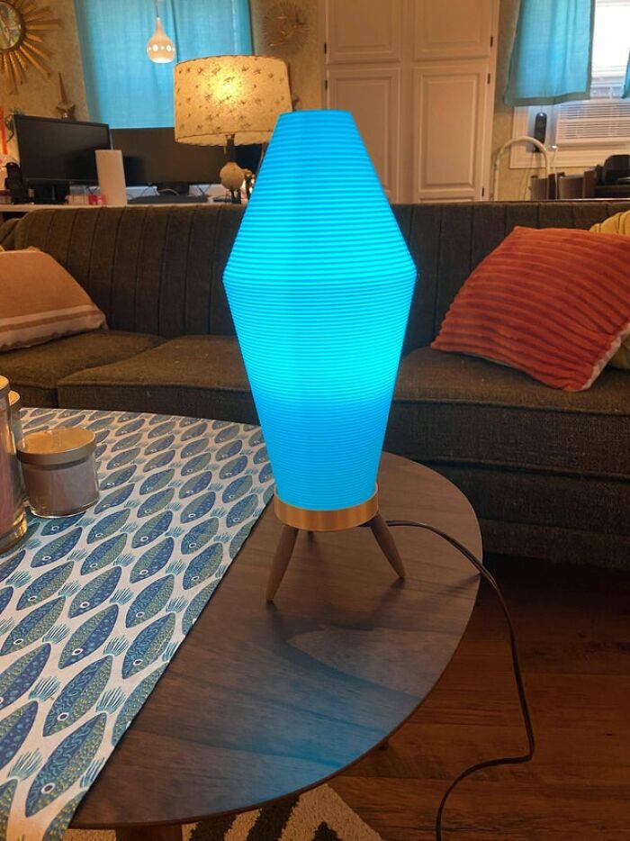 Mid Century Beehive Lamp Fully 3D Printed Replica