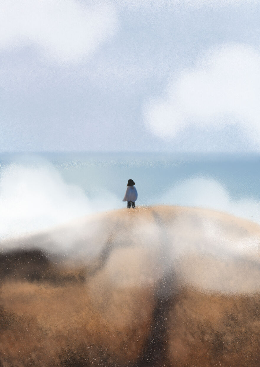 I Visualized Solitude Through Some Drawings