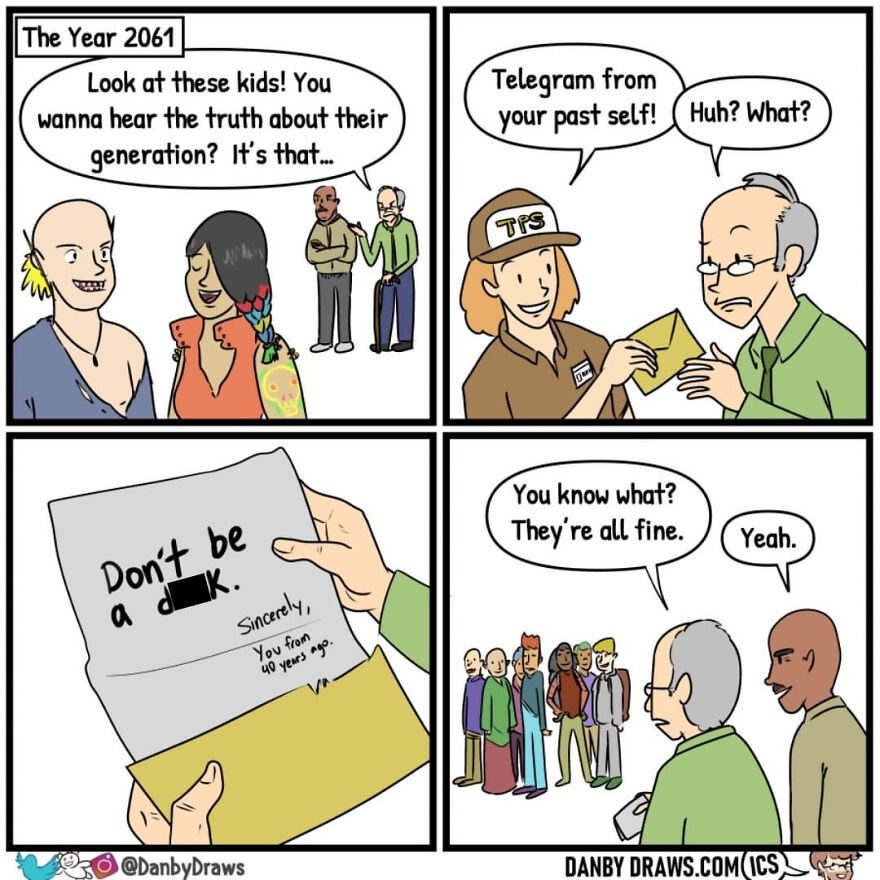 Artist Makes Random Comics That Promise To Color Your Day (59 Comics)