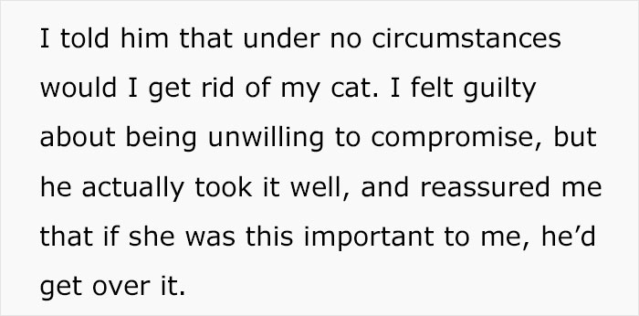Woman Is Asking If She Was A Jerk For Kicking Her Boyfriend Out Of Her Apartment When She Overheard Him Talking Maliciously To Her Cat