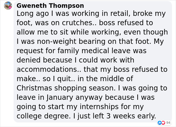 Boss Criticizes Employee With Broken Bones For Sitting On A Stool, Changes His Tone Immediately When He Quits