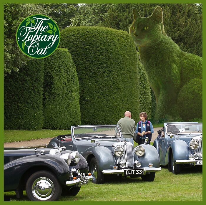 The 75-Year-Old Artist Has Been Creating Giant And Surreal Bushes In Honor Of The Deceased Cat For 5 Years (73 Pics)-Interview