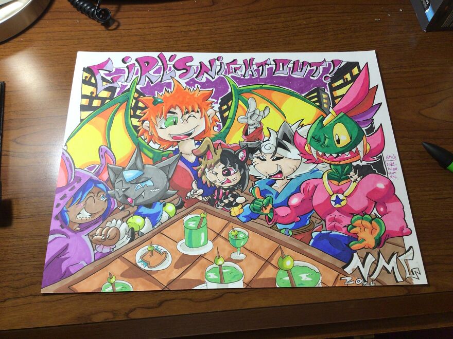 Its One Of My Favorite Drawing Featuring My Characters And My Cousins Characters.