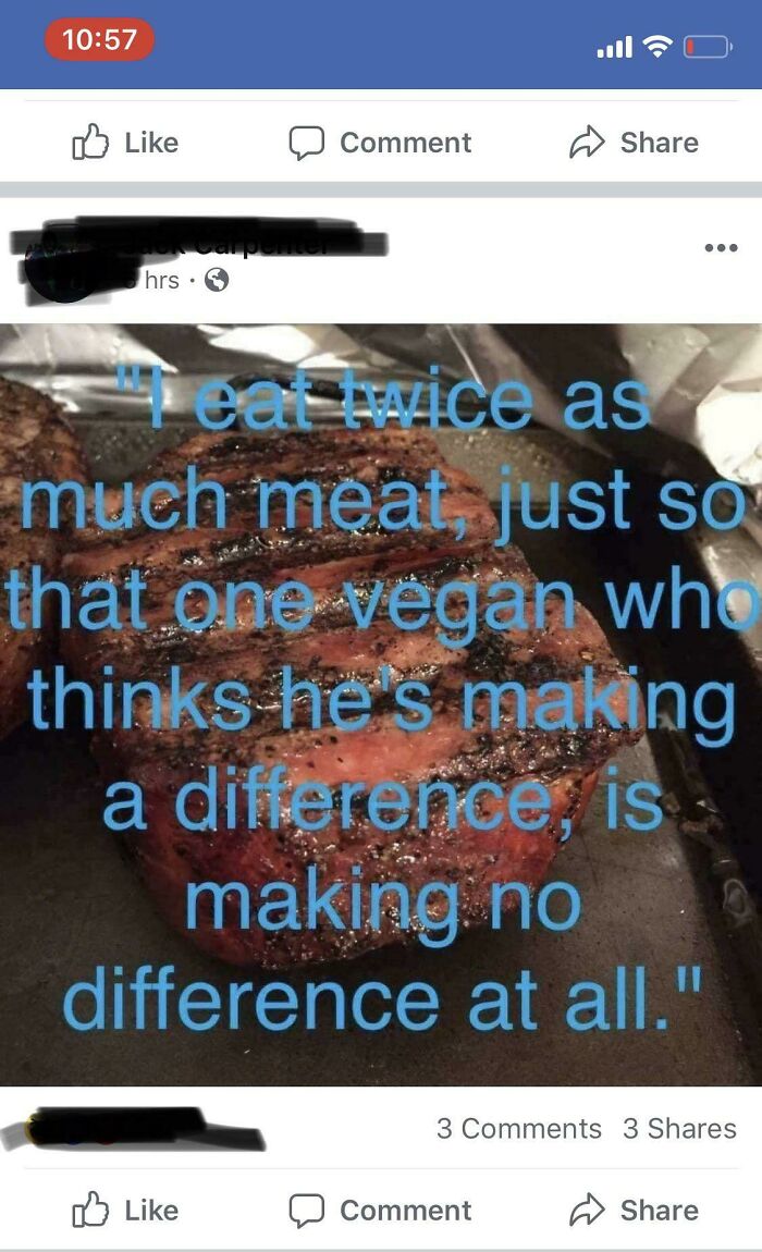 Vegans Can’t Even Make A Dent