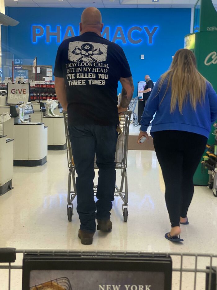 Tough Guy Gave Me A Glare On The Way Out. I’m Shaking