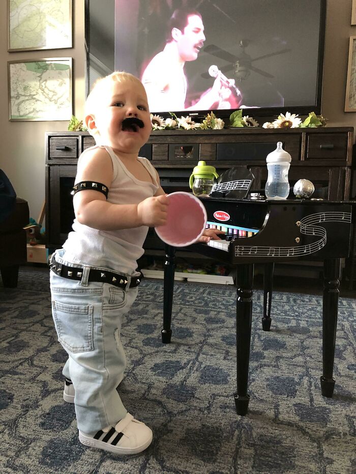 My Boy Was Freddie Mercury For Halloween