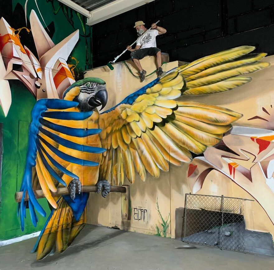 French Artist’s Realistic Graffiti Art That Seems To Jump Off The Wall (43 New Pics)