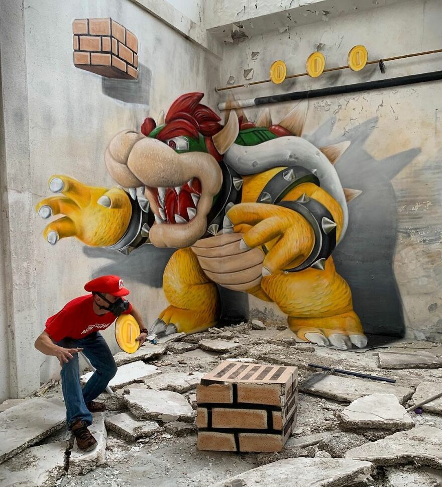 French Artist’s Realistic Graffiti Art That Seems To Jump Off The Wall (43 New Pics)