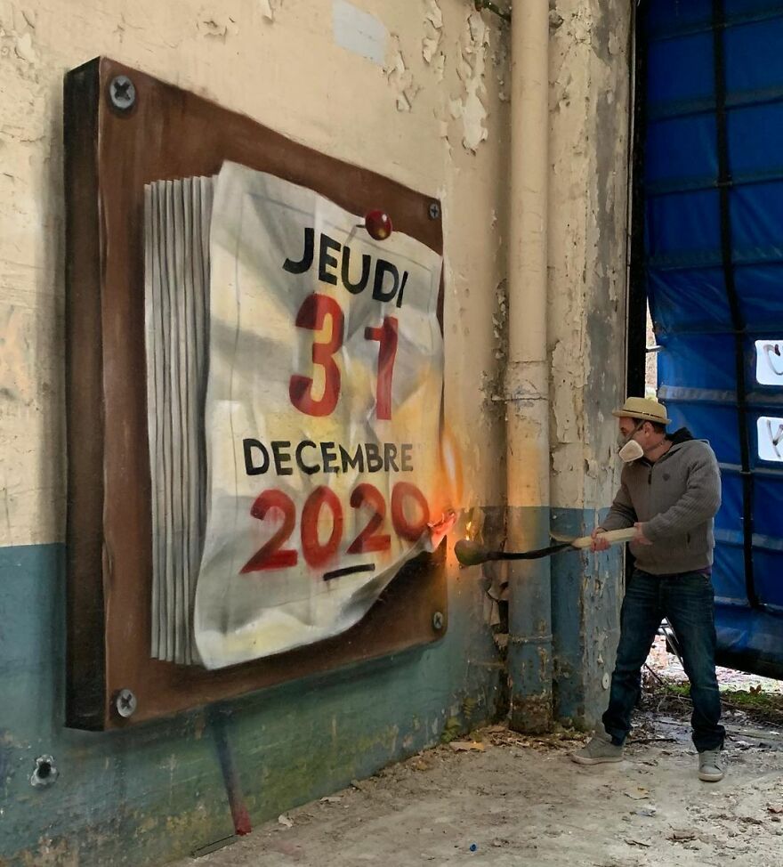 French Artist’s Realistic Graffiti Art That Seems To Jump Off The Wall (43 New Pics)