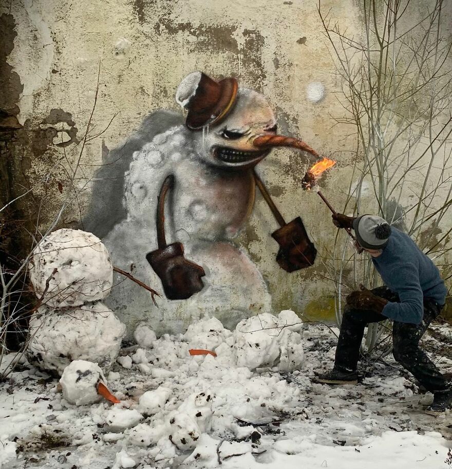 French Artist’s Realistic Graffiti Art That Seems To Jump Off The Wall (43 New Pics)