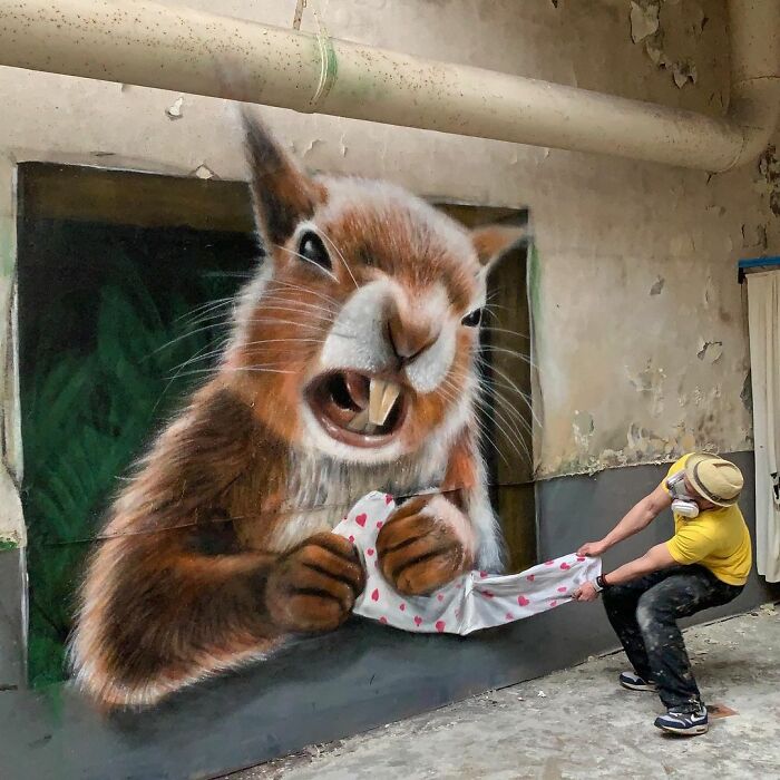 French Street Artist Paints 3D Creature Graffiti And It’s Not For The Faint Of Heart (30 New Pics)