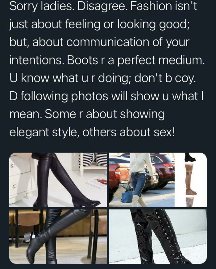 Counterpoint: We Just Wear Whatever We Feel Like Wearing