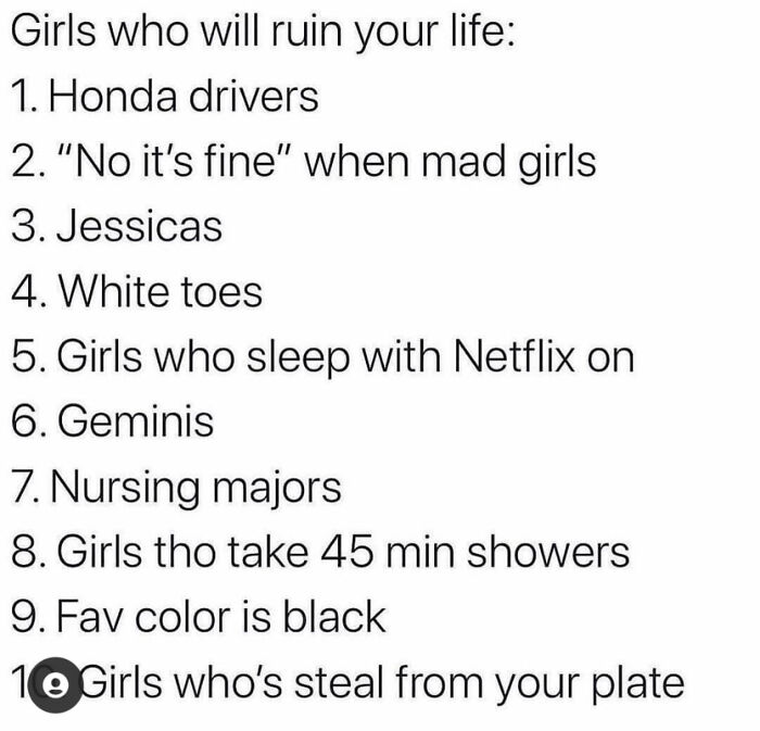 So Like...most Girls Then