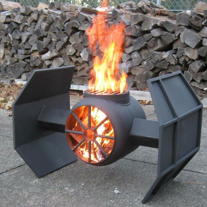 Tie Fighter Fire Pit