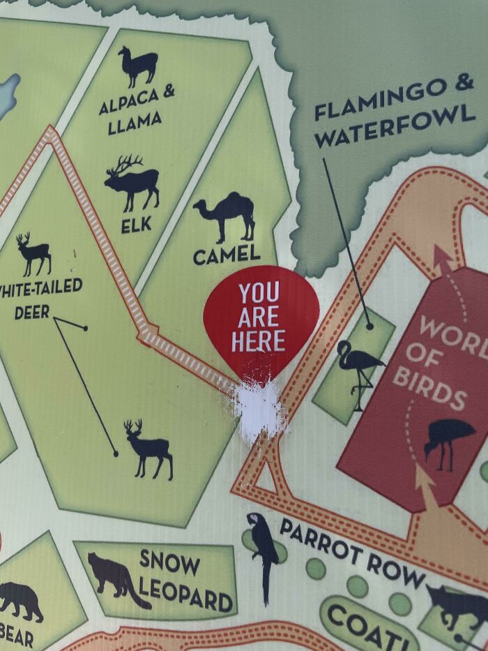 Years Of People Touching The Map At The "You Are Here" Spot