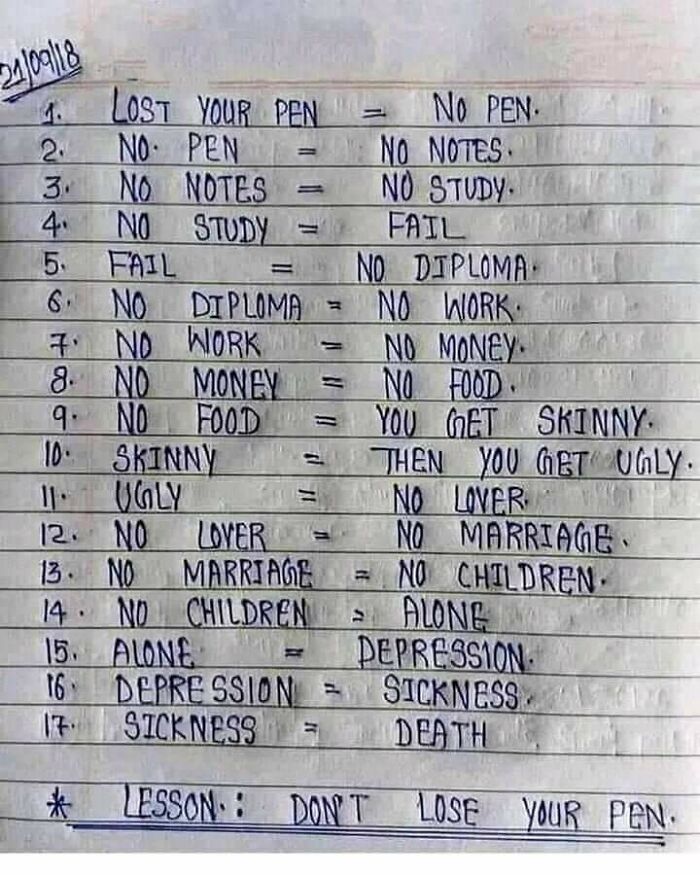 Isn't This A Little Excessive For Losing A Pen?