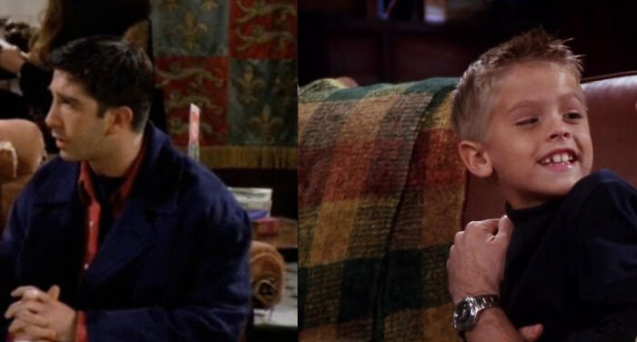 Cole Sprouse Who Played Ross's Son On Friends Is Now The Same Age As David Schwimmer When He Played His Dad