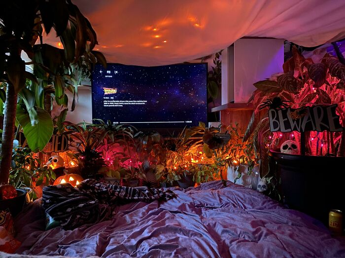 Halloween Themed Fort That We Made