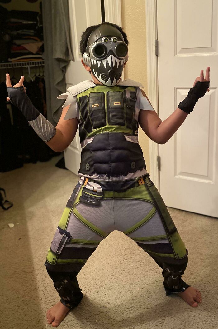 My Son Is Super Excited About His Halloween Costume