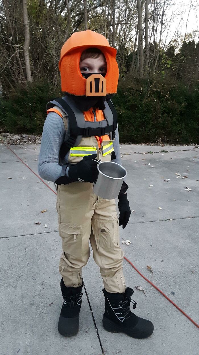 My Son Wanted To Be The Pioneer For Halloween. Not Much Satisfactory Cosplay Out There But Here It Is
