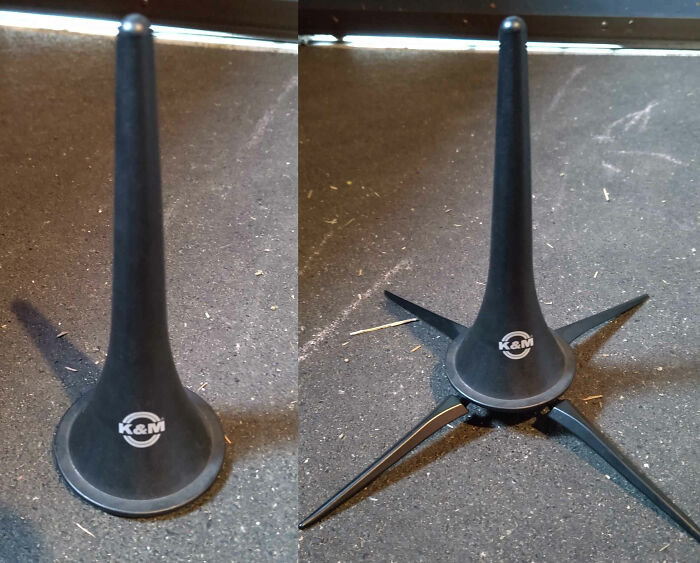 What Is This ~6 Inch Tall Piece Of Plastic With A Metal Base That Collapses In To It?