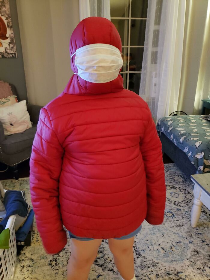 My Brother's DIY Among Us Costume