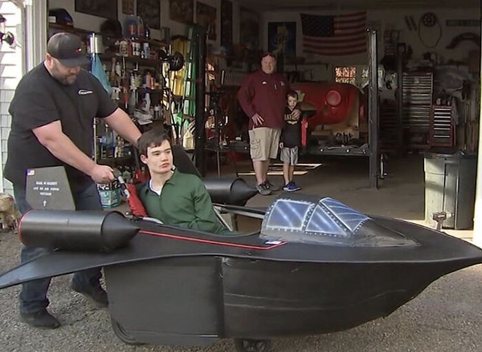 Guy Builds An Awesome Halloween Costume For His Son Who Is In A Wheelchair