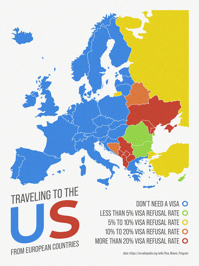 Traveling To The Us From European Countries (Visa Requirement And Refusal Rate)