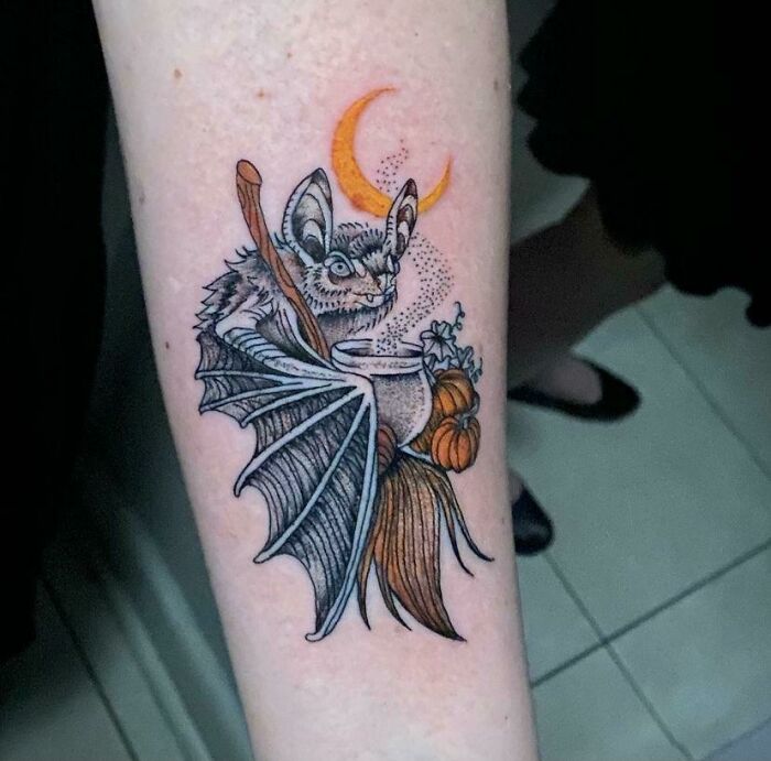 Spooky Halloween Tattoo