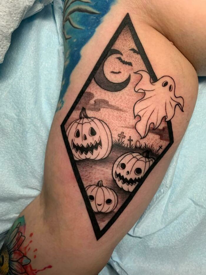 Spooky Halloween Tattoo