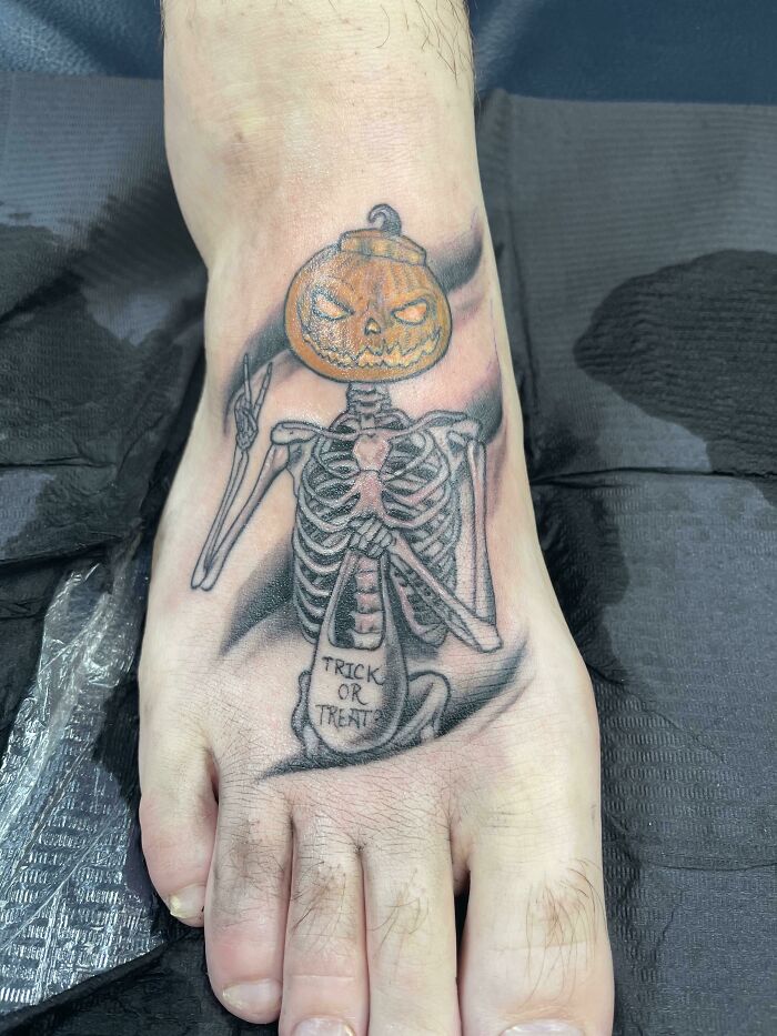 Spooky Halloween Tattoo