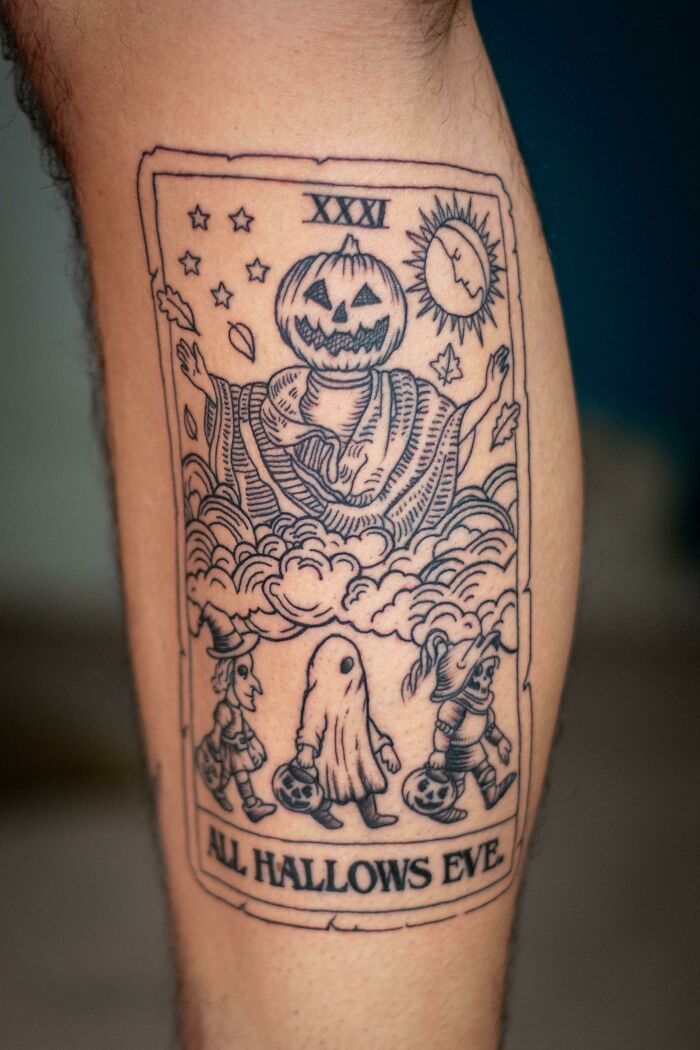 Spooky Halloween Tattoo