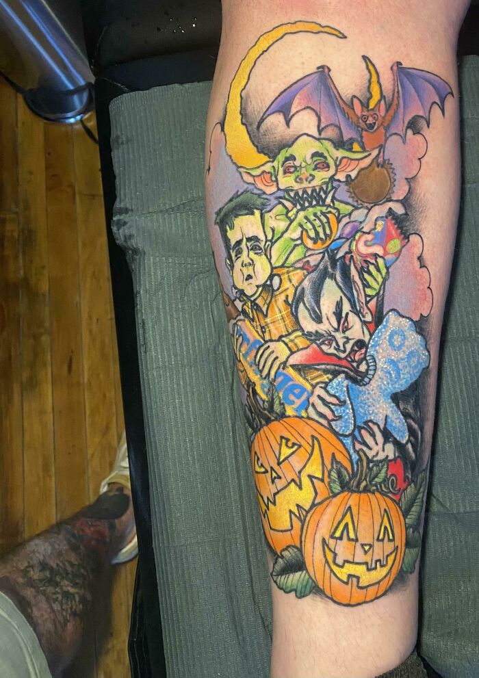 Spooky Halloween Tattoo