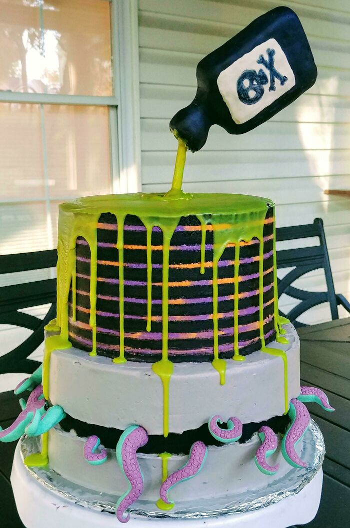 Homemade Halloween Cake