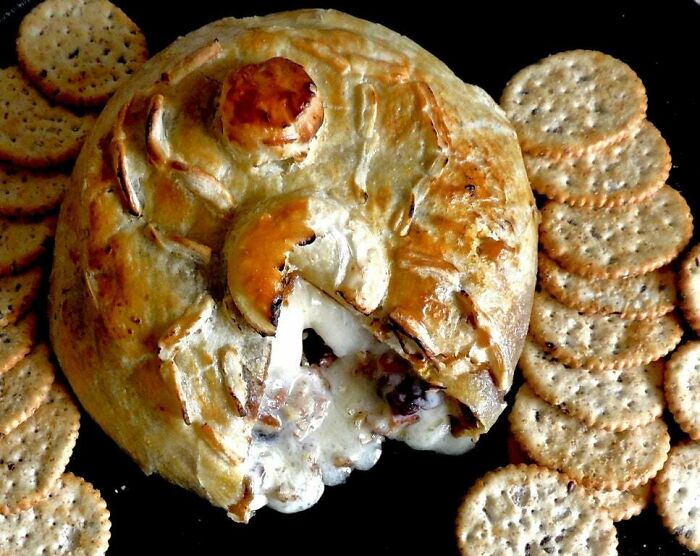 Pumpkin, Cranberry And Pecan Baked Brie En Croûte For Halloween