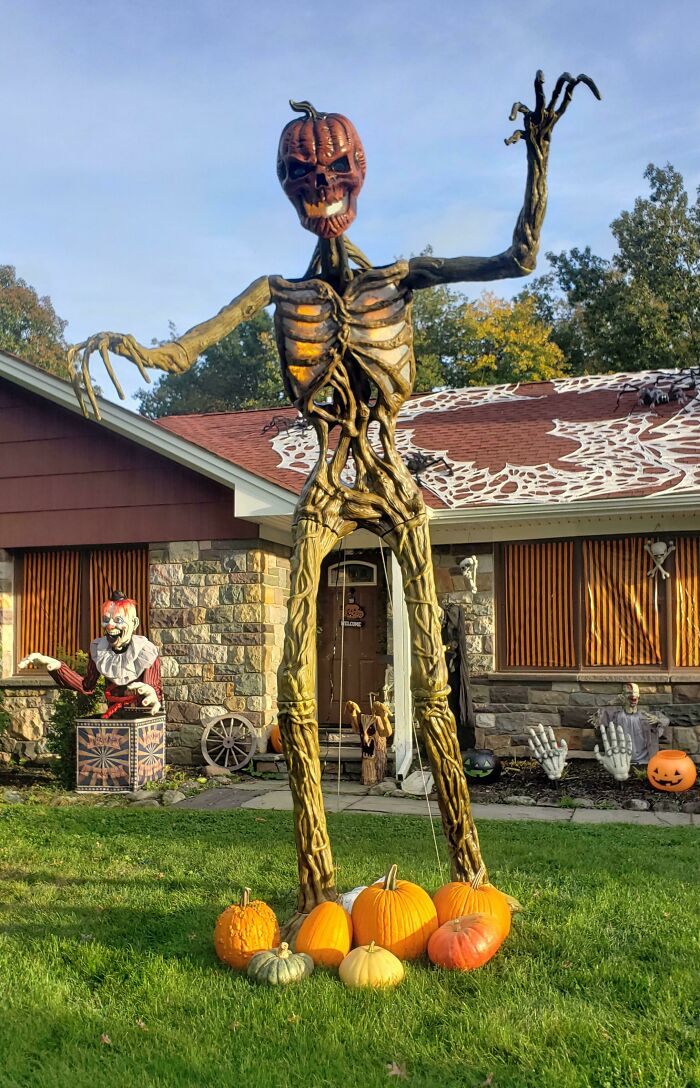 I Thought I Got Some Pretty Big Pumpkins, But They Look So Small Next To This Guy