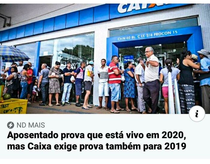 A Retired Man Proves He Is Alive In 2020, But The Bank Requires Proof That He Was Alive In 2019