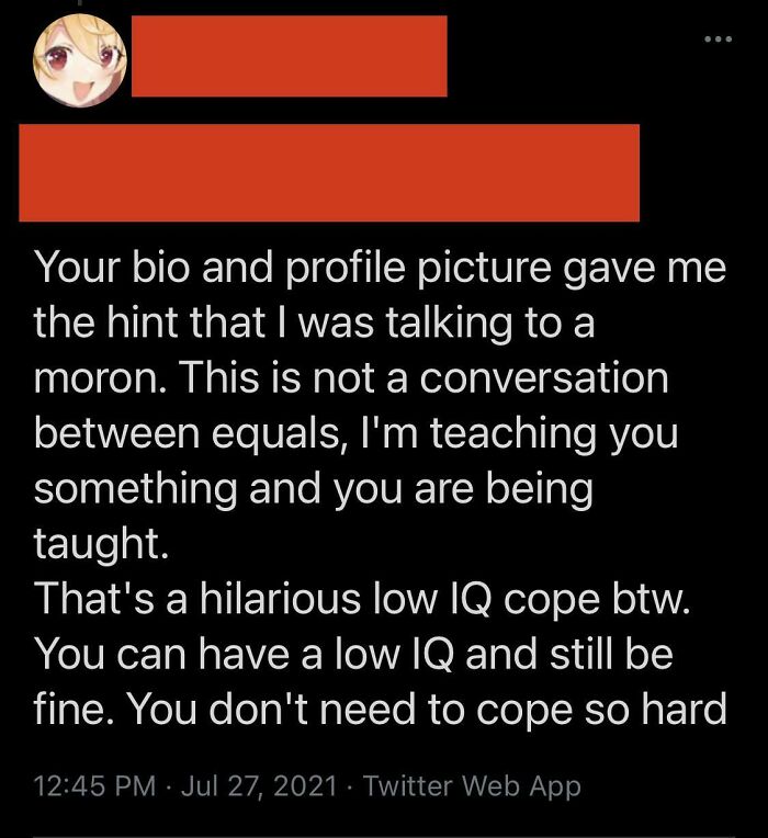 He Was Saying That Women Inherently Had Lower IQs And This Was His Response To Me Calling IQ Tests Pseudoscience