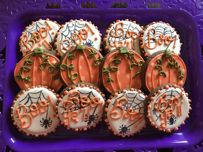 Dark Chocolate Halloween Cookies