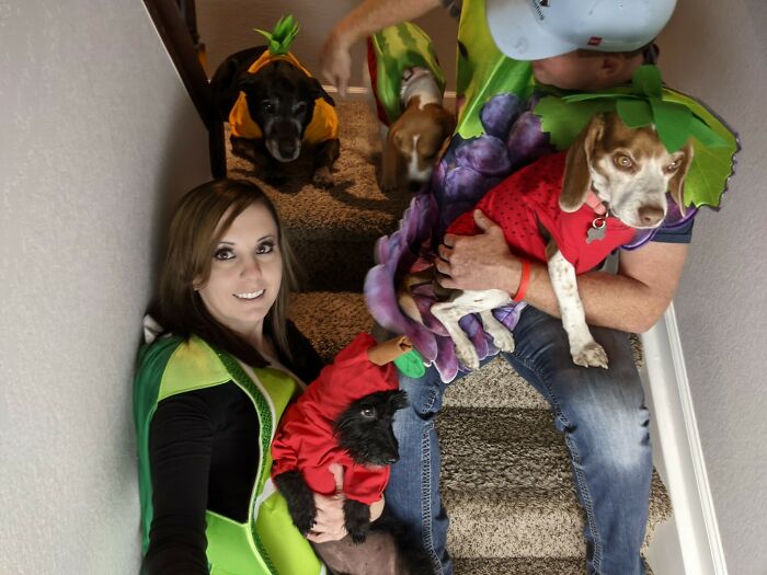 We Dressed As Fruit Last Year