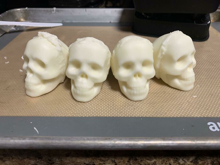 White Chocolate Halloween Hot Chocolate Bombs