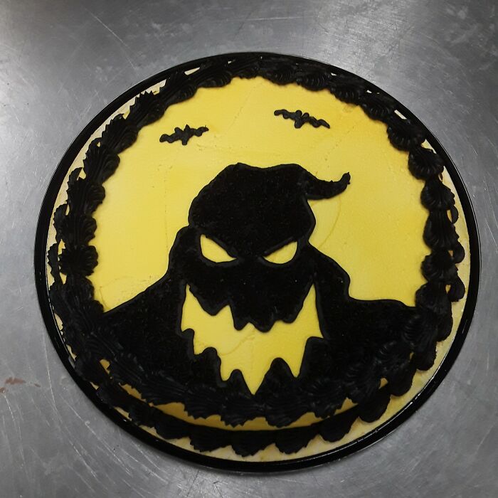 Nothing Too Fancy. Just A Little Oogie Boogie Cake I Did At Work For Fun