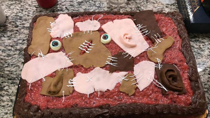 My Halloween Skin Patch Cake