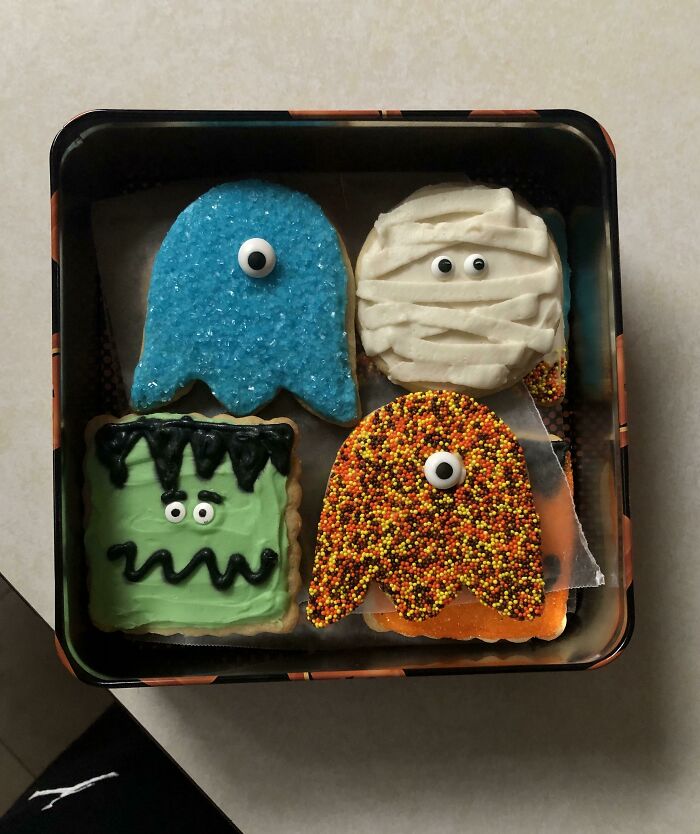 My Mom Was Super Proud Of These Spooky Cookies She Made Today