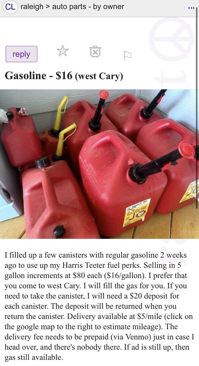 Charging 6x The Price For Hoarded Gas