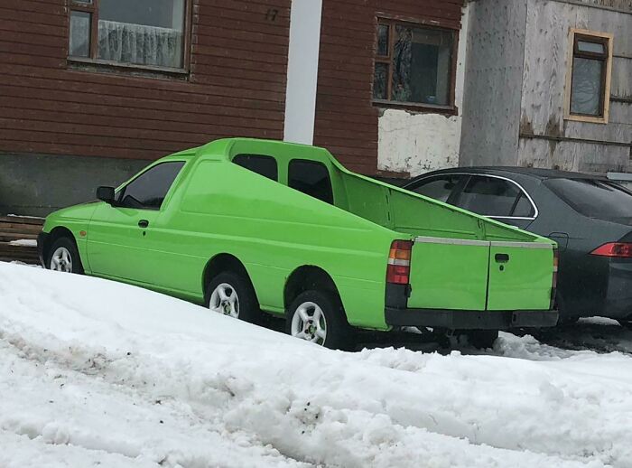 This 6-Wheeled Pickup Truck Car We Saw In Iceland