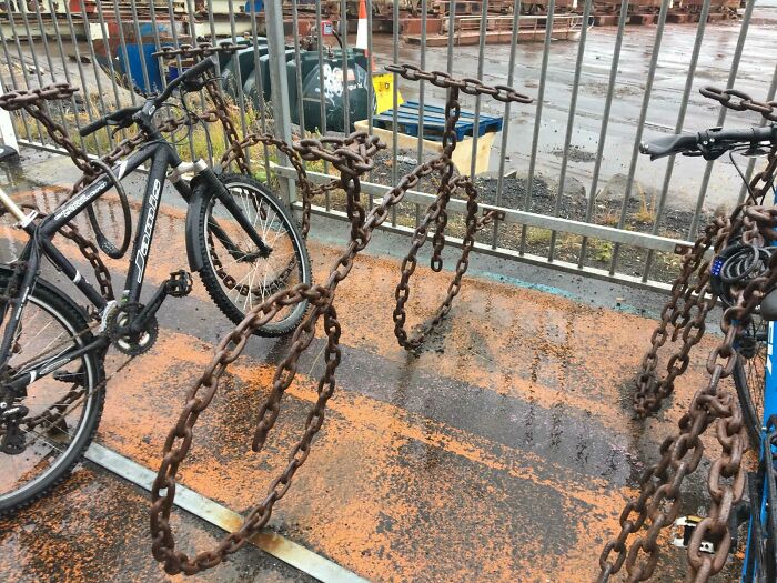 Chain Bicycles That You Can Chain Your Bicycle To In Reykjavik Iceland