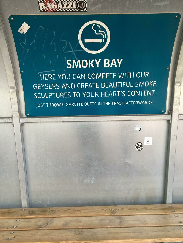 Icelandic Humor In Front Of A Local Bar