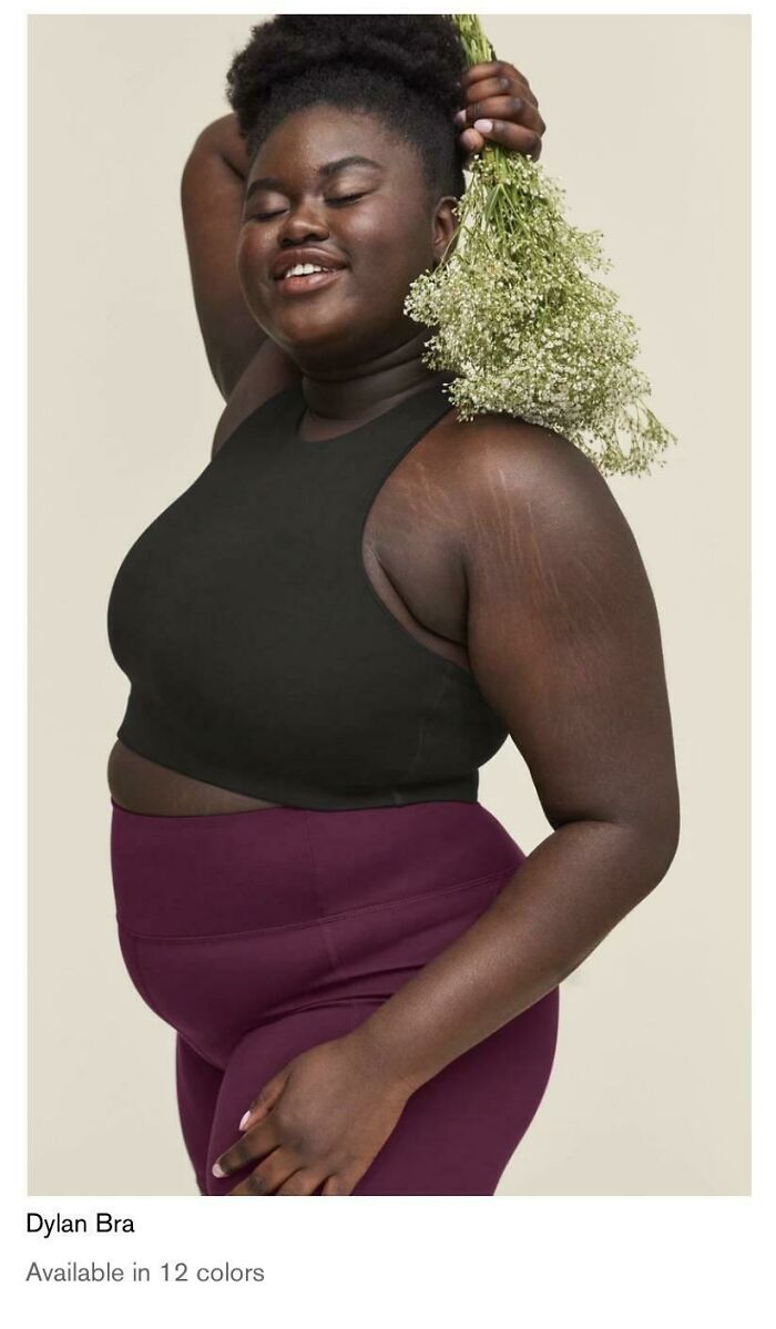 First Time I’ve Seen A Plus Size Model That Isn’t Hourglass And “Thicc.” Not To Mention Keeping The Stretch Marks In!